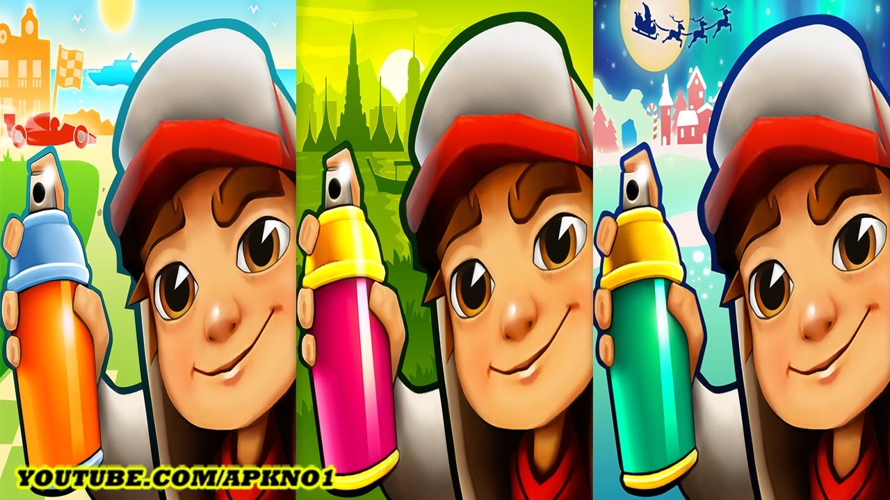Subway Surfers - World Tour Monaco VS World Tour Bangkok VS Winter Holiday