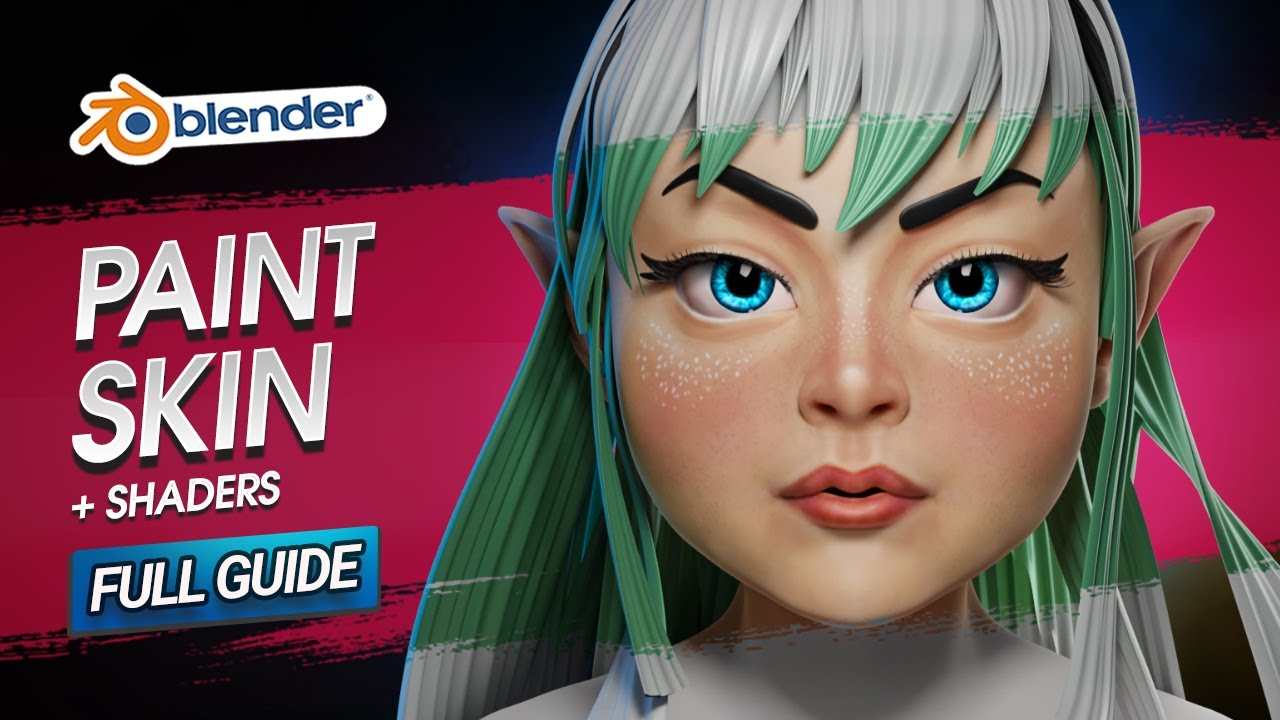 Как нарисовать стилизованную кожу и создать шейдеры в Blender