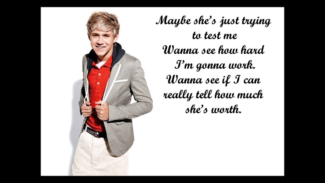 One Direction - She's Not Afraid Lyrics and Pictures