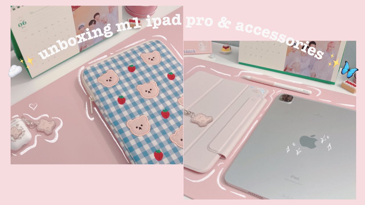 ✨🦋 unboxing M1 iPad Pro 11” 1TB + cute accessories 🍰✨