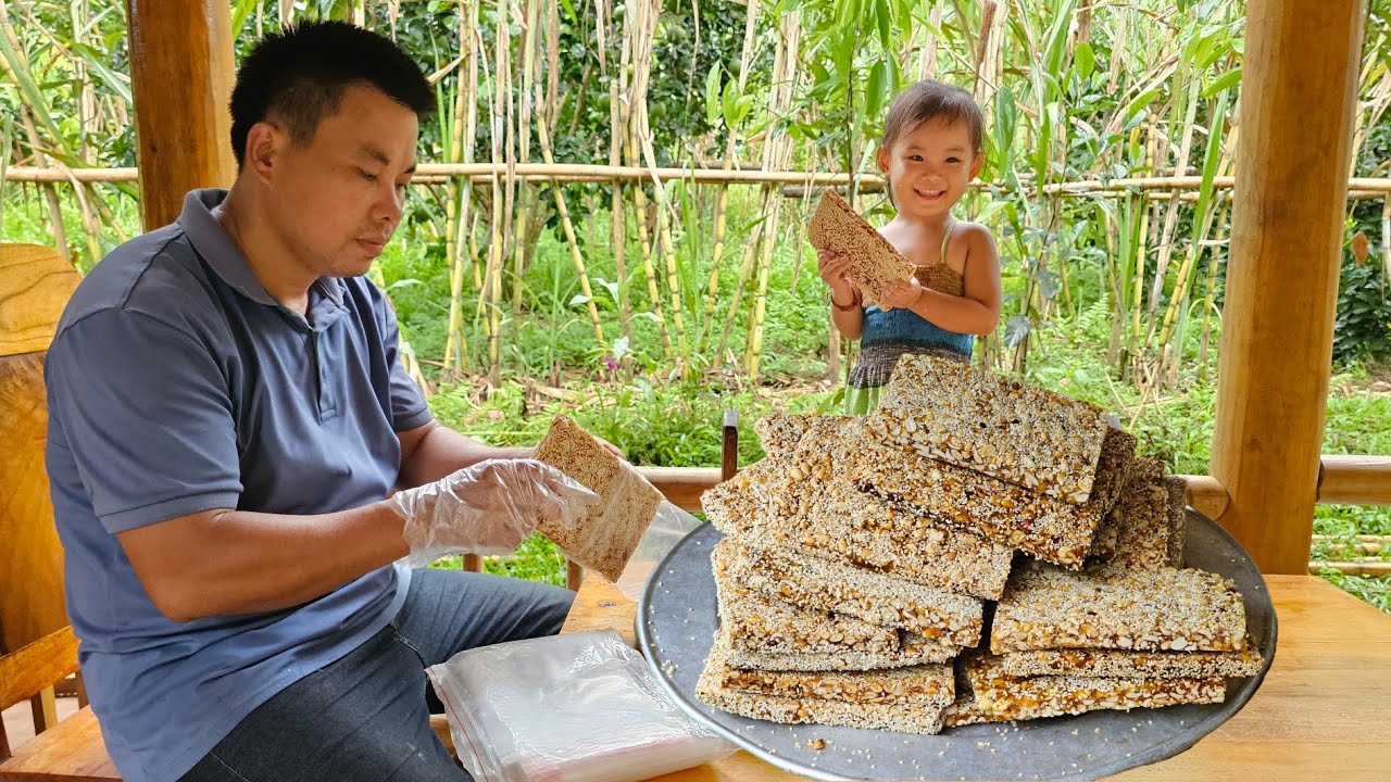 How to make peanut candy to sell at the market - Recipe, Process/XuanTruong.