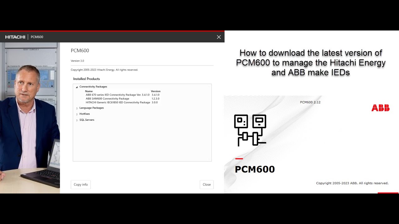 How to download the latest version of PCM600 to manage the Hitachi Energy and ABB make IEDs
