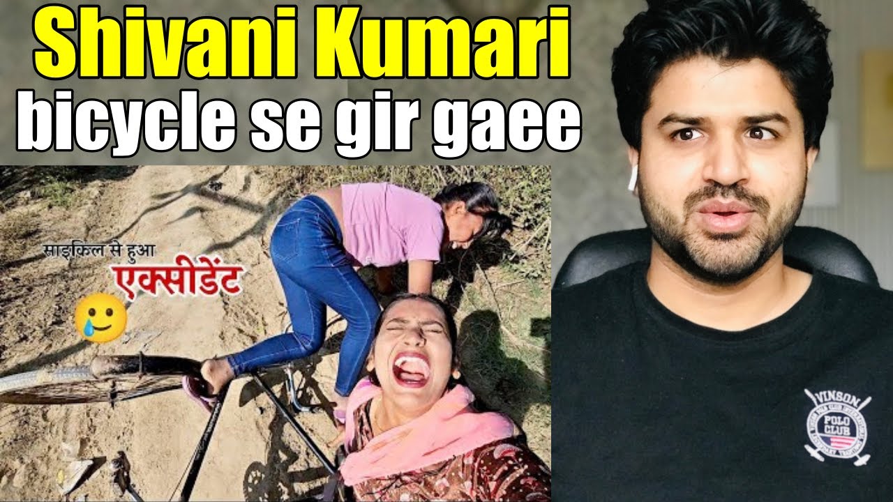 Pakistani React on Shivani Kumari bicycle se gir gaee | Reaction Vlogger
