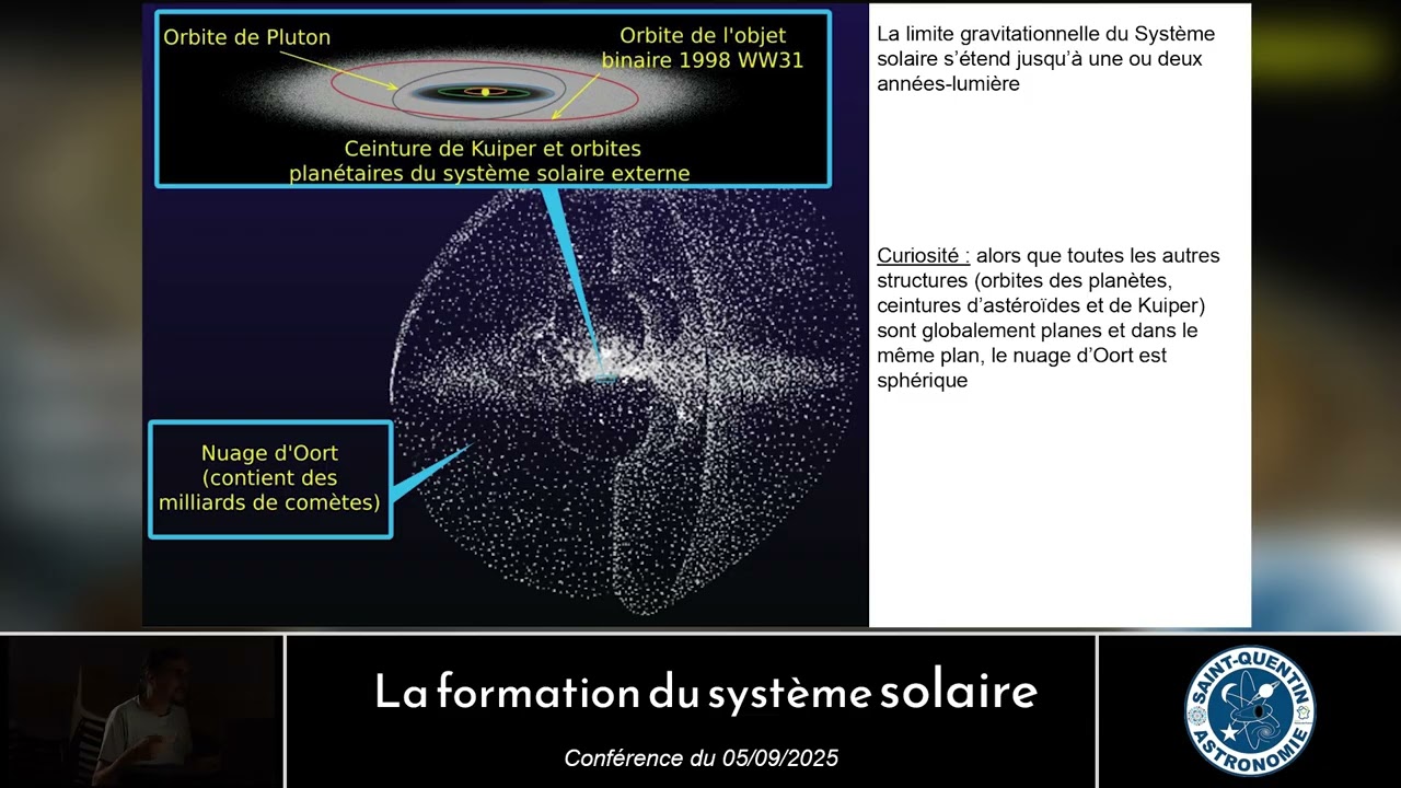 Conférence Saint-Quentin Astronomie - La formation du système solaire