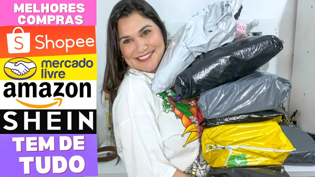COMPRINHAS Shopee + Mercado Livre + SHEIN e Amazon! Decor, moda e acessorios✨🛒