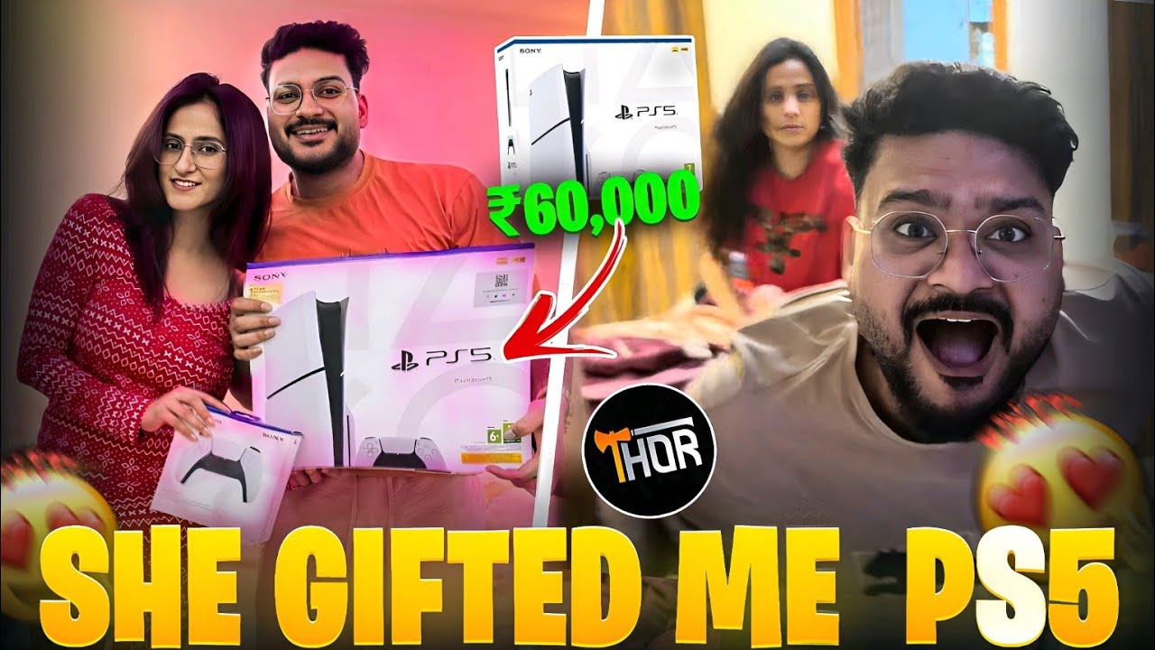 My Girlfriend Gifted Me PS5 😱Worth ₹60,000 AND PROPOSED ME 😍@ThorGaming77