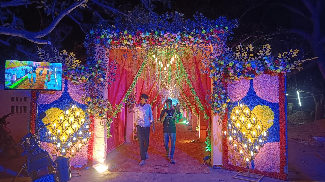 Mahrajs Stej Decoration🎀 | Bihar Ka No 1 Flower  Tent ⛺