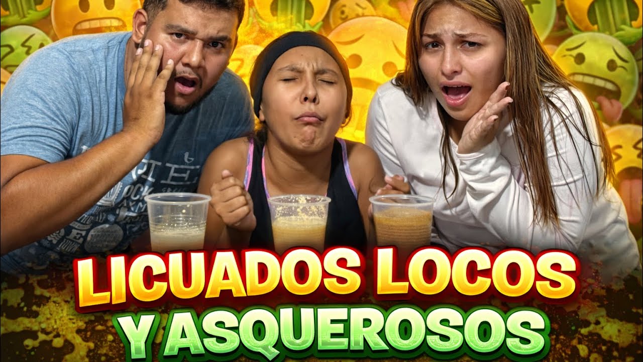 Licuados Asquerosos 🤮😭/ tomamos bebidas horribles ‼️😖