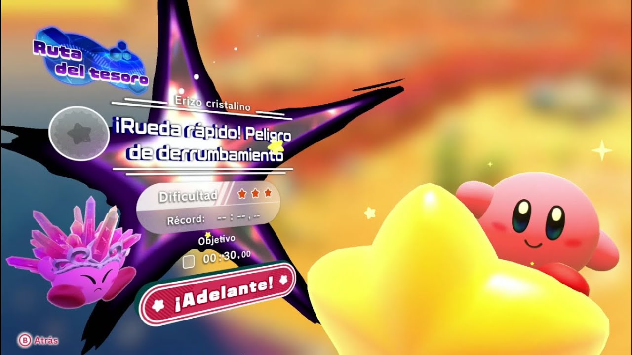 Kirby y la tierra olvidada (Espa&ntilde;ol) de Nintendo Switch. Ruta Erizo cristalino (1 jugador)