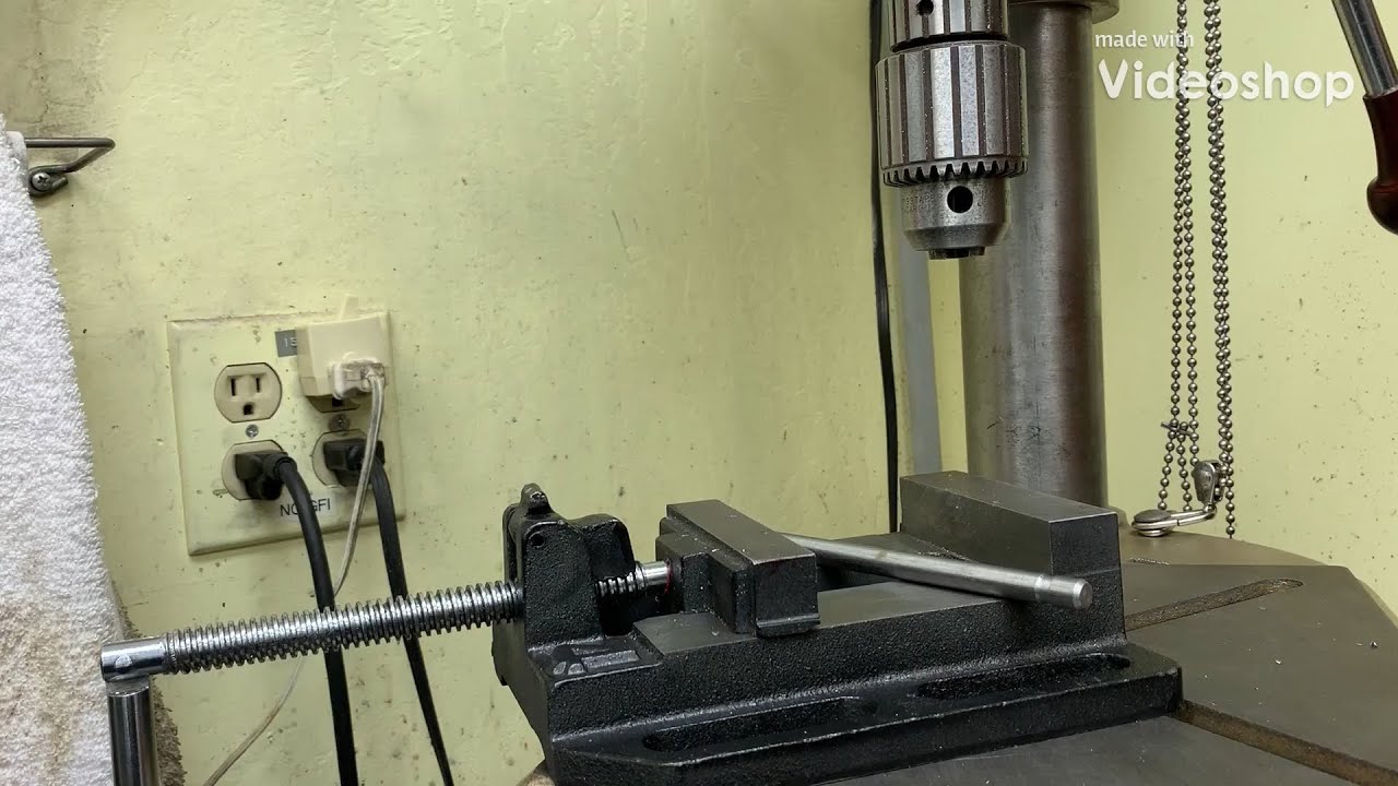 Cross drilling round stock