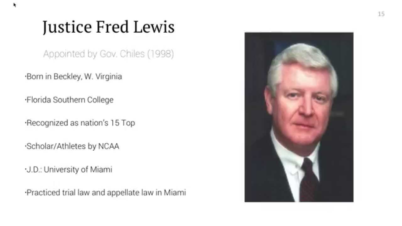 The Making of the Modern Florida Supreme Court (Lecture 5)