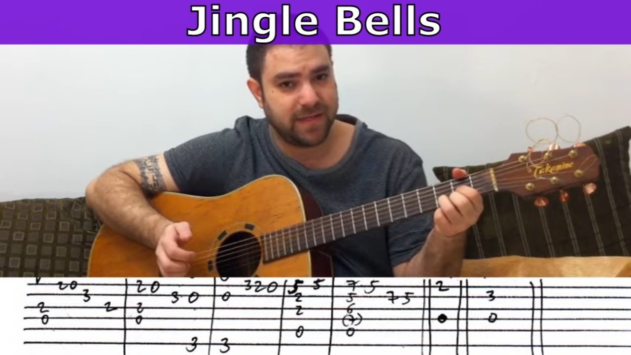 Fingerstyle Tutorial: Jingle Bells - Guitar Lesson w/ TAB