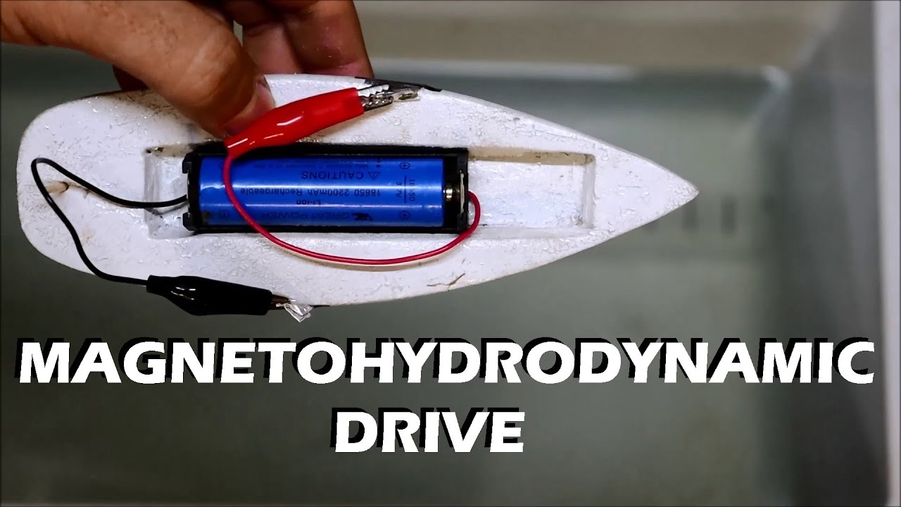Super simple MHD boat drive, great results.