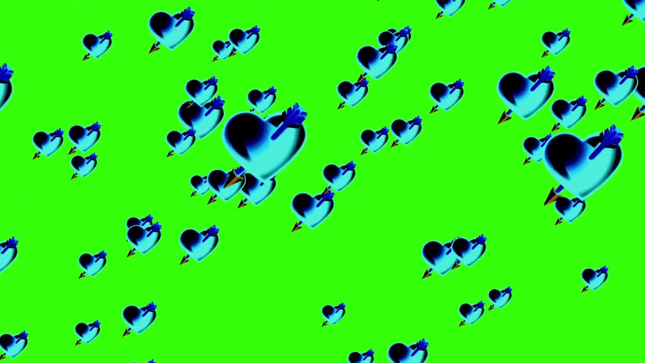Love-Hart-dil-zakmi dil falling green screen Video Background hd