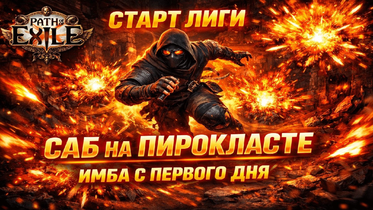 Имбовый стартер новой лиги, боссы улетают за секунду! Pyroclast Mine Saboteur [ POE 3.28 ]