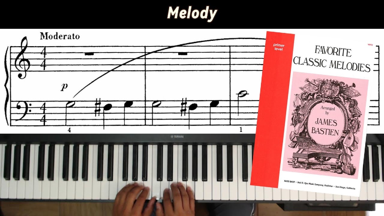 Melody - A. Rubinstein  - Arr. J. Bastien c/metrónomo (70-115) y partitura para descargar.