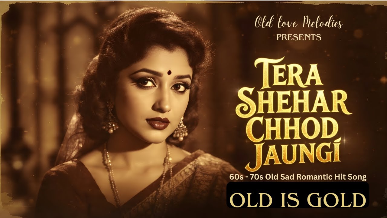 तेरा शहर छोड़ जाऊँगी | 60s–70s Style Sad Romantic Song | Old Bollywood Vibes