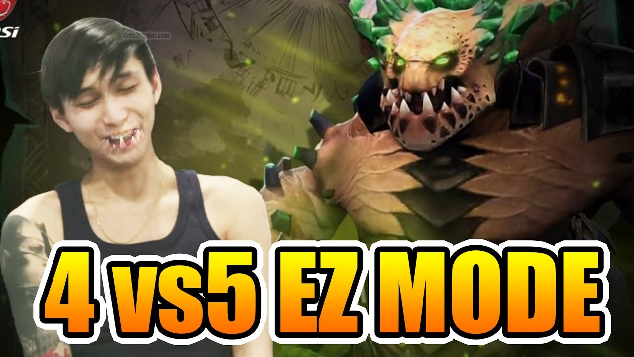 SingSing Dota 2 ► 4 vs 5 With Pit Lord