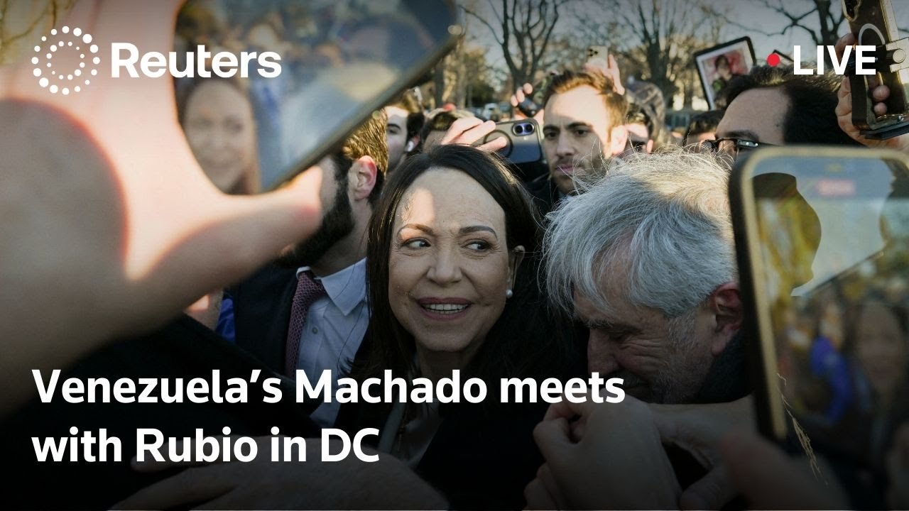 LIVE: Venezuela’s Machado meets with Rubio