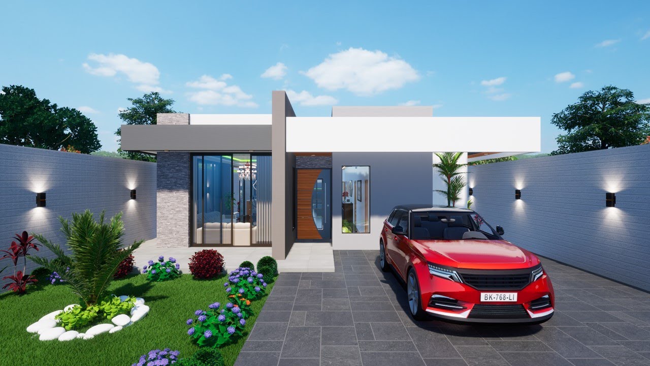 HERMOSA CASA DE UN PISO 12X25  | TRES DORMITORIOS | JMC ARQUITECTURA (2024).