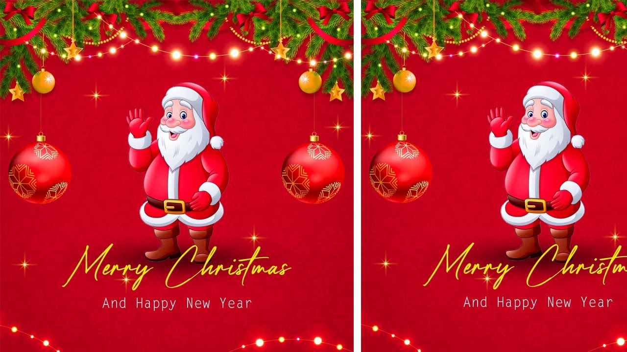 Merry Christmas Social Media Post Design In Photoshop