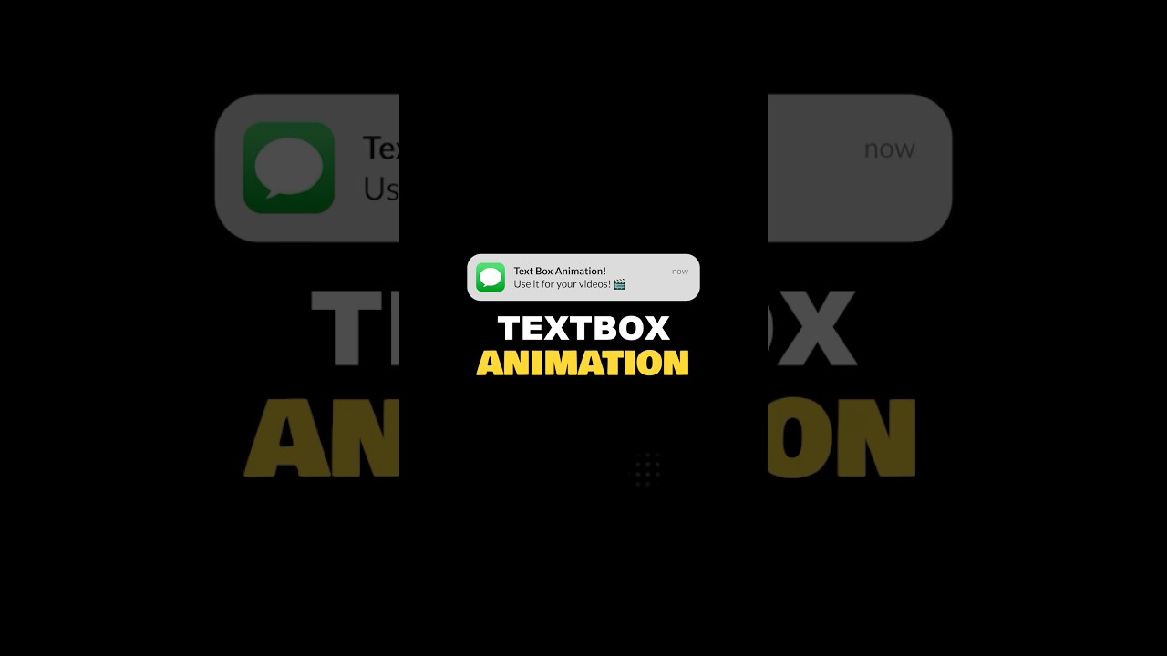 How to get this popular Message Text Box Animation! 📱