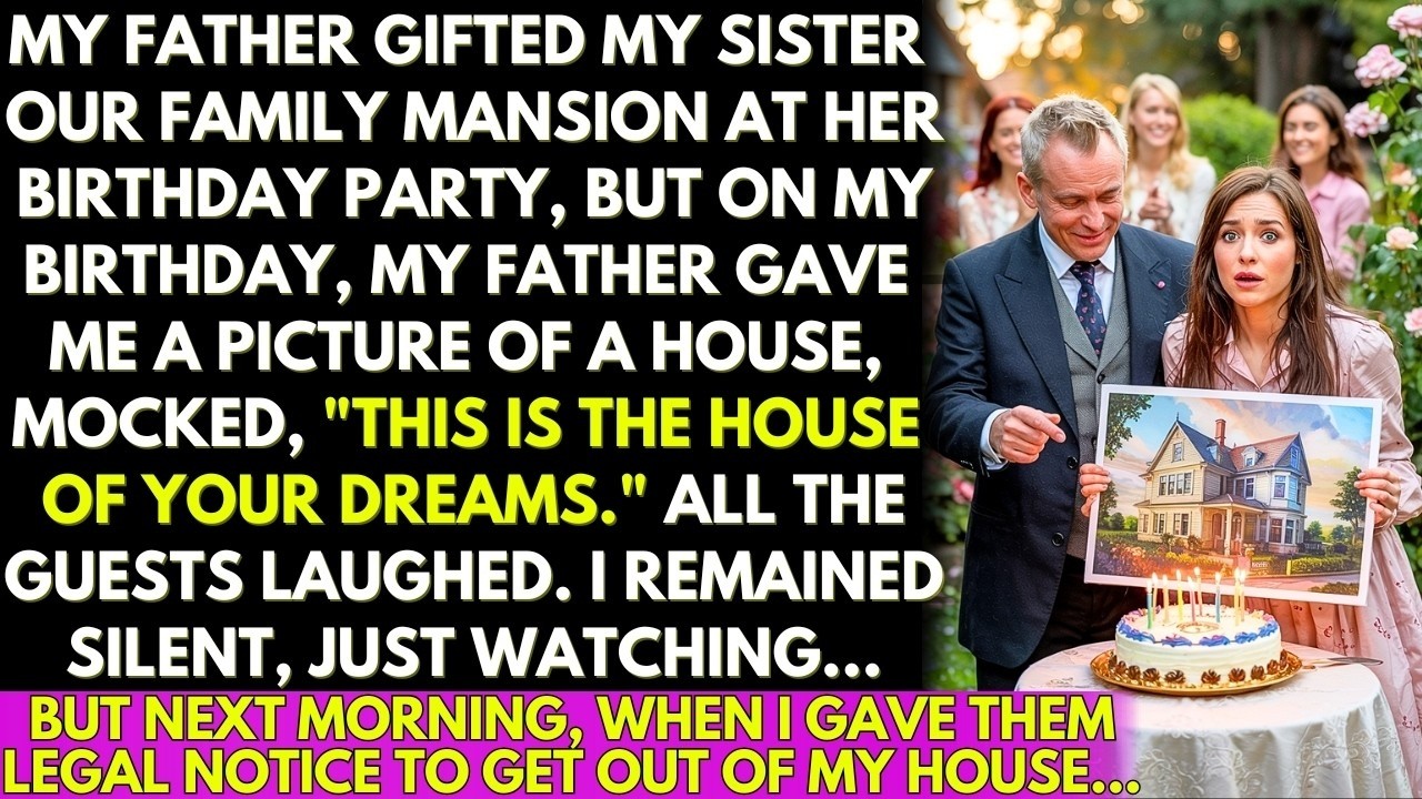 Dad Gifted My Sister the Mansion On Her Birthday, At Mine, I Got a 'Home Frame' But Next Morning...