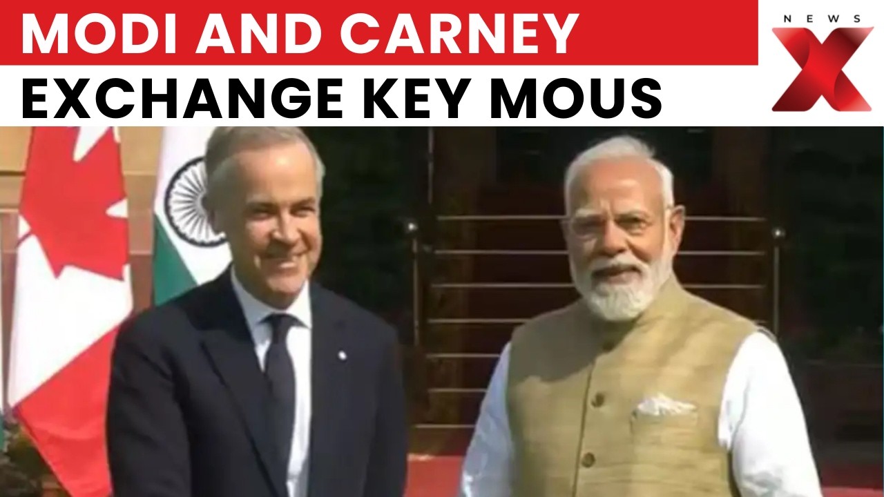 PM Carney in India: Modi and Canada’s Carney Exchange MoUs, Deepen Strategic Ties