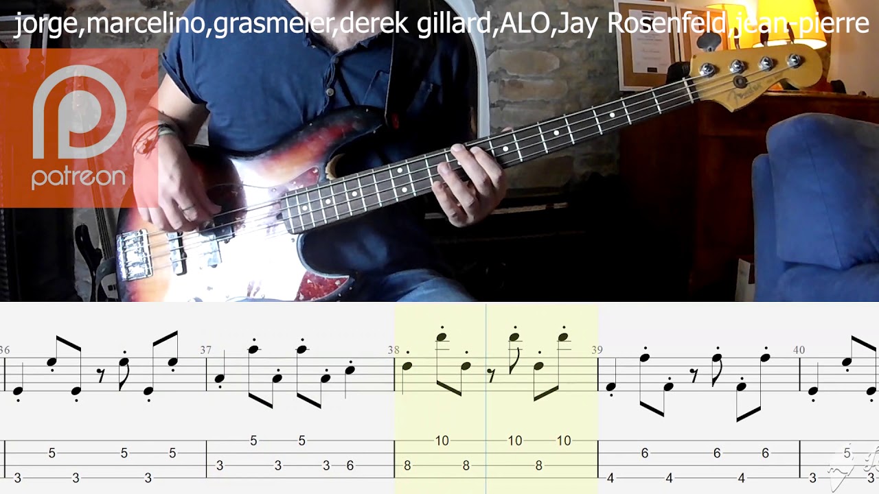 Eurythmics, Annie Lennox, Dave Stewart - Sweet Dreams BASS COVER + PLAY ALONG TAB + SCORE