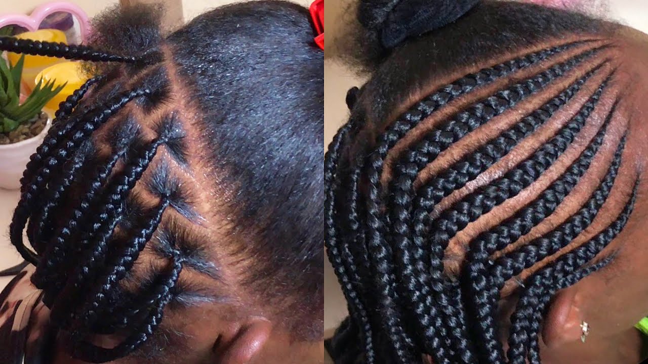 Feeding in braids | Ghanian braiding | Step by Step @JANEILHAIRCOLLECTION