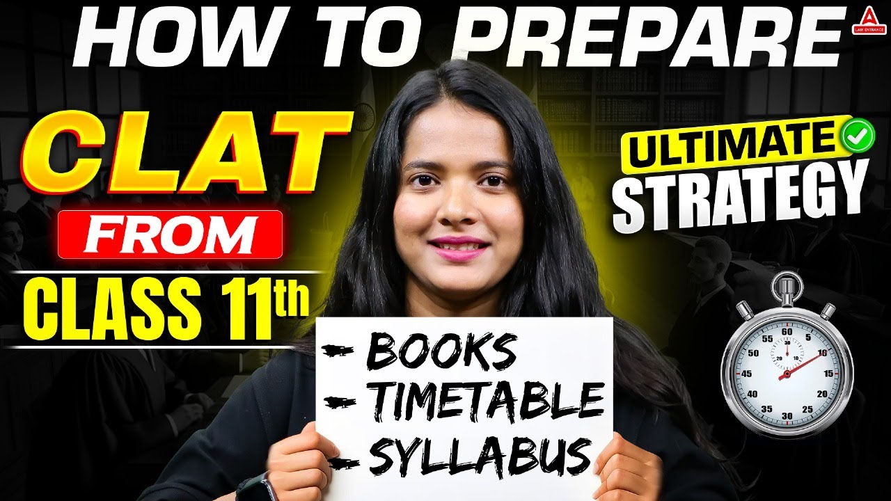 Clat preparation from class 11 | How to start clat preparation after class 10th  | CLAT 2026 Plan