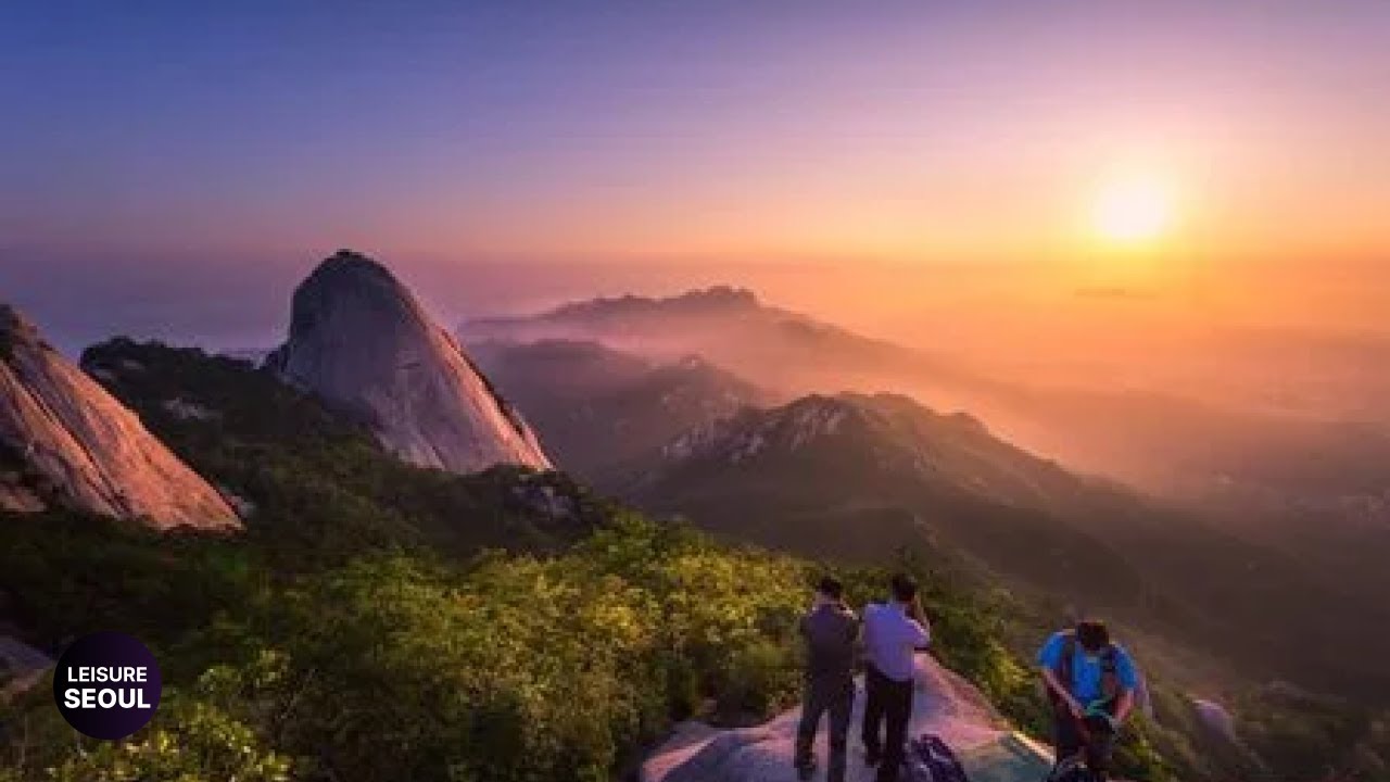 [4K] STUNNING SUNSET ON BUKHANSAN, SEOUL