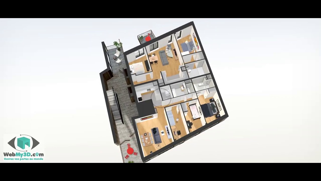 Passez d'un plan 2D &agrave; la visite virtuelle 3D temps r&eacute;el