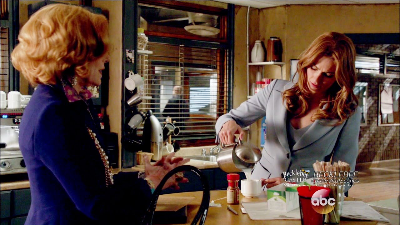 Castle 8x04 Opening First Scene  Martha & Beckett Talk  “What Lies Beneath” Season 8 Episode 4