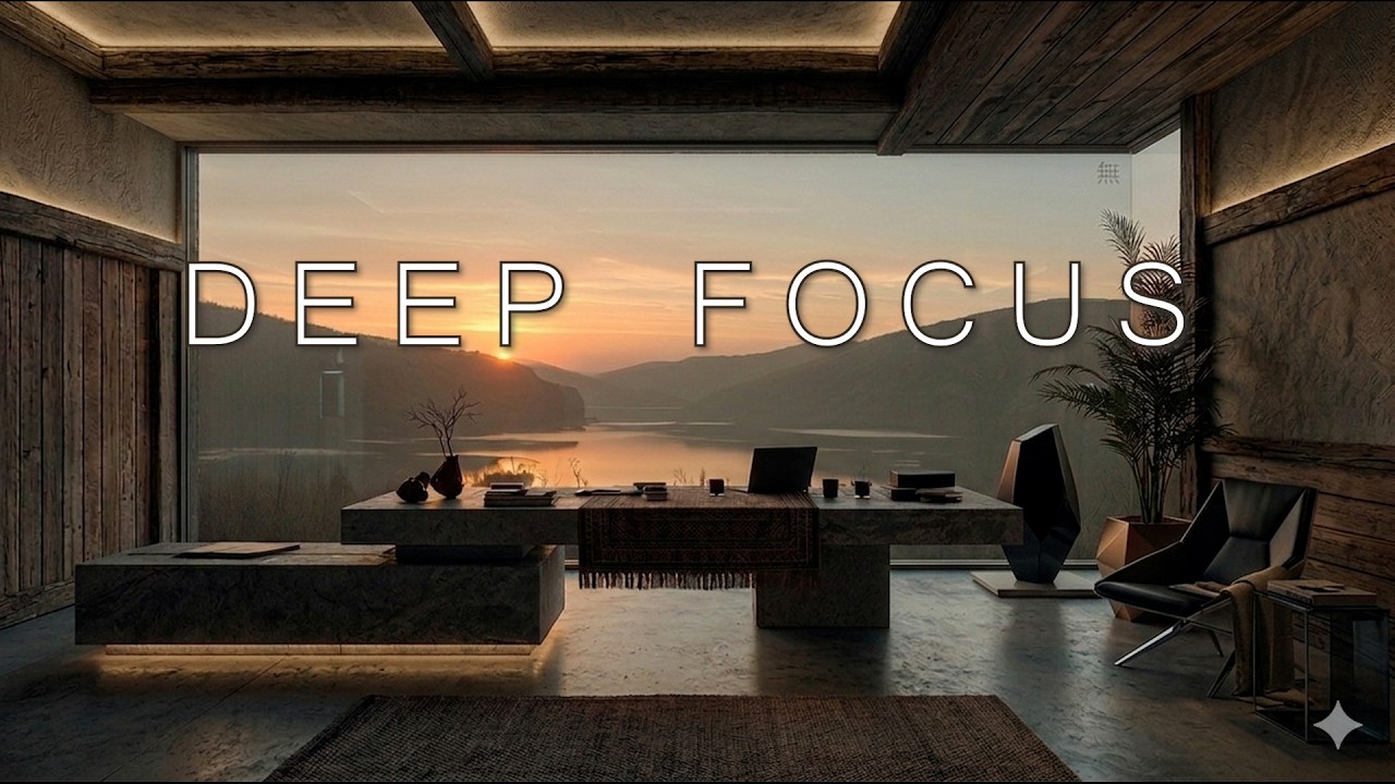 Clear your mind. | Deep Focus Ambient Chillout for Work & Study 🌅