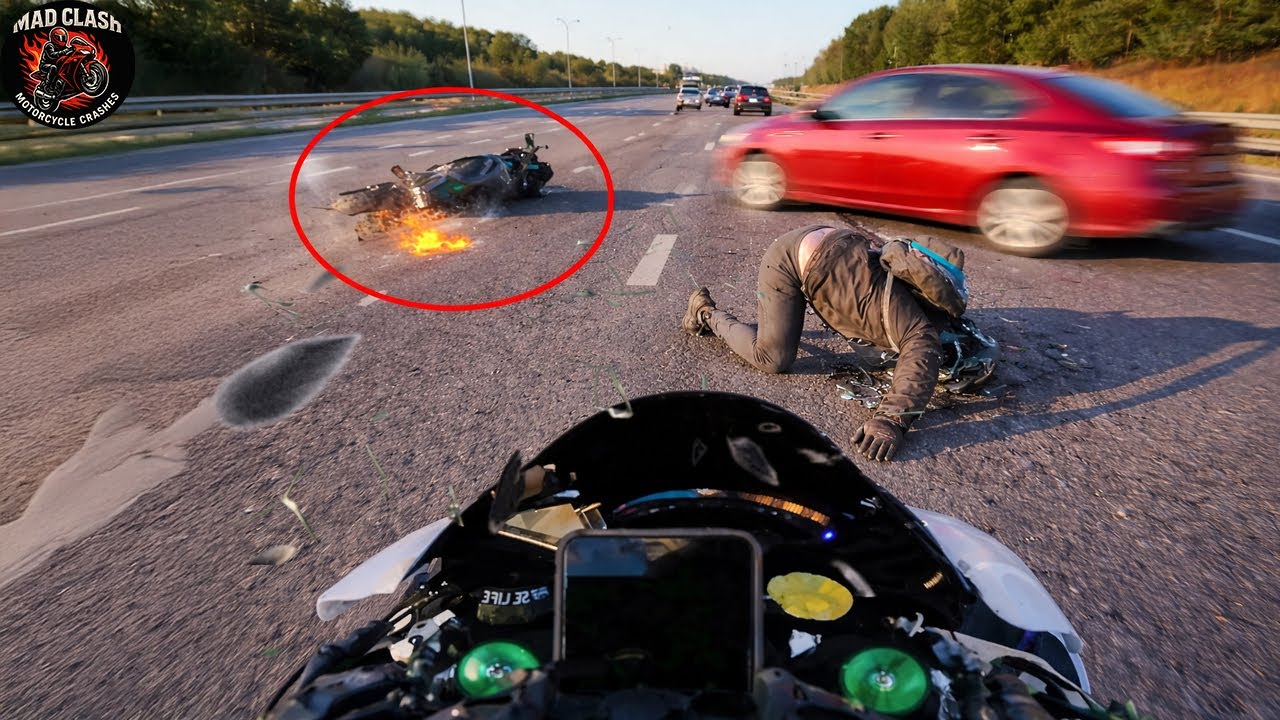 Most INSANE Motorcycle Crashes & Close Calls! EVERY RIDER SHOULD WATCH | Motorcycle Crashes 2025
