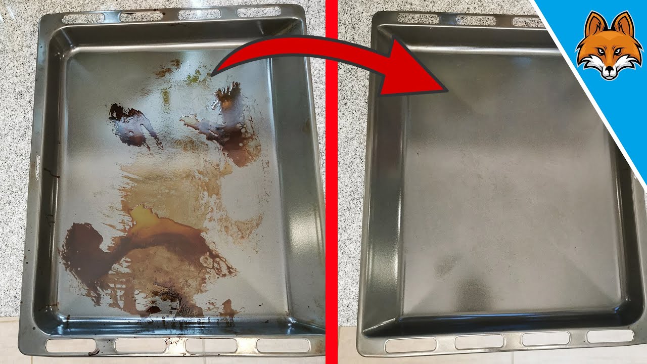 Pulire una teglia fortemente incrostata con QUESTO rimedio casalingo 💥 (semplicissimo) 🤯