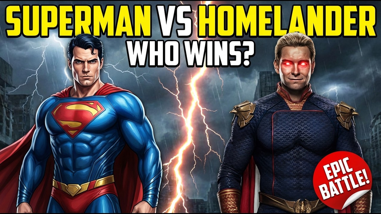 Superman vs Homelander! Who Wins? #dccomics #homelander #viral  #supermanvshomelander