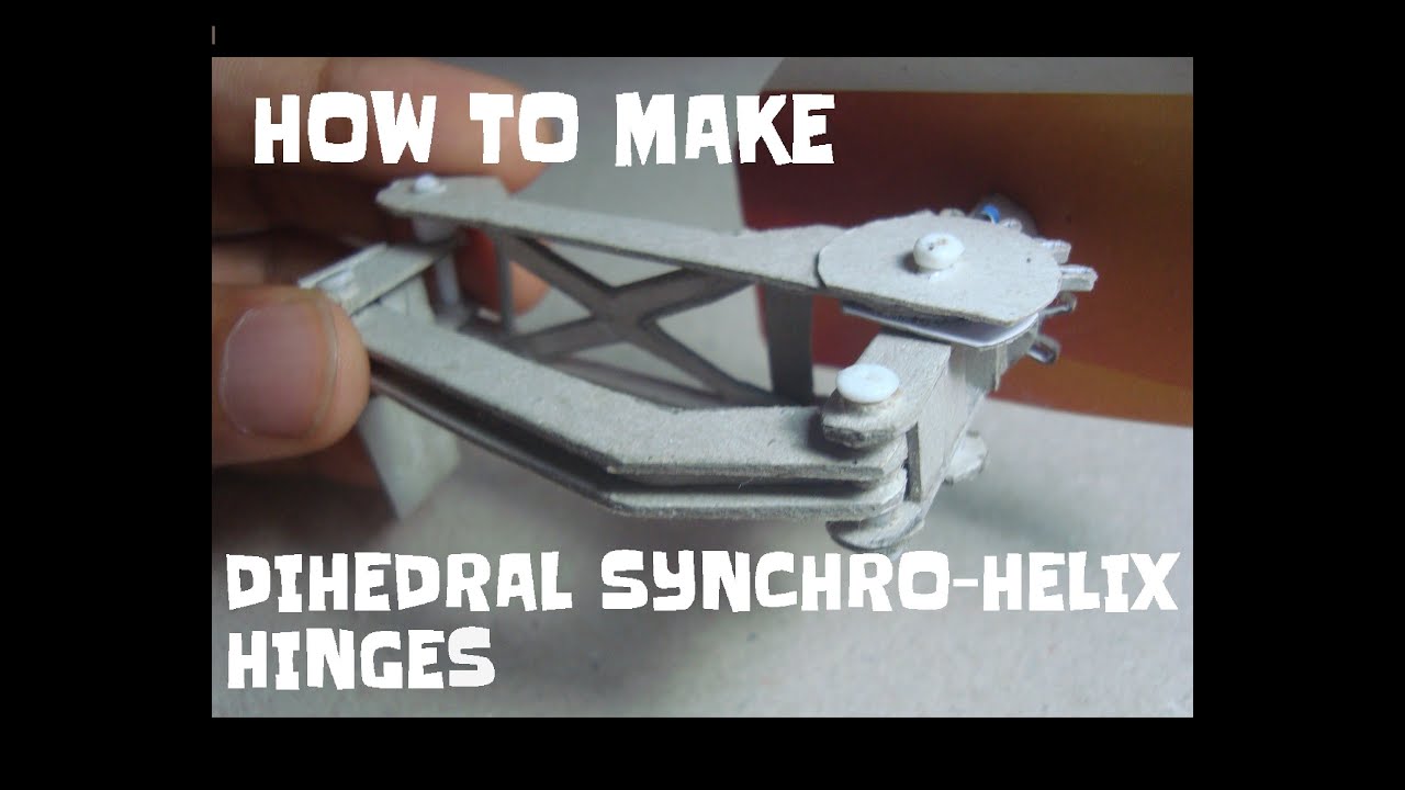 How to make Koenigsegg's Dihedral synchro-helical hinges.