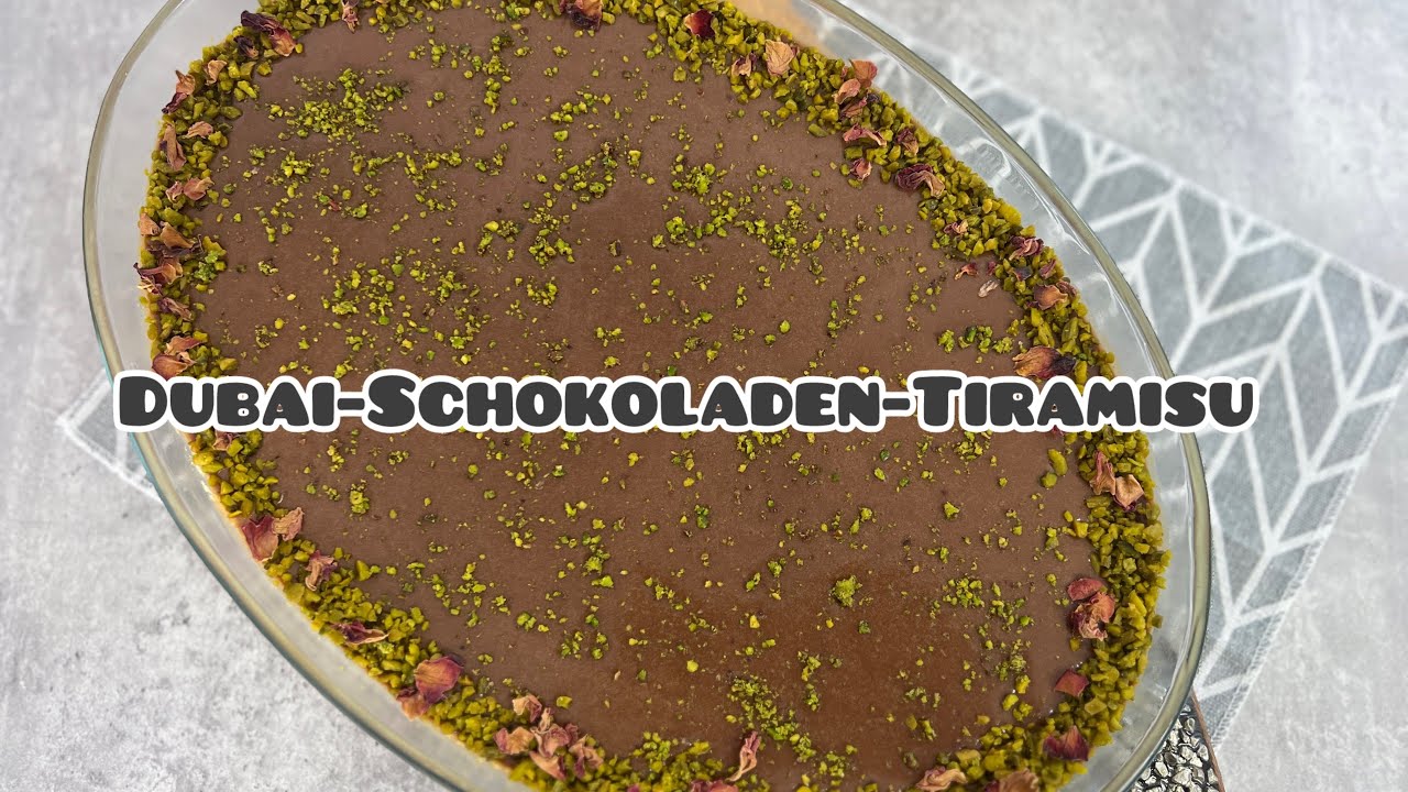 Dubai-Schokoladen-Tiramisu | Dubai Schokolade | Dubai Schokolade Dessert | Tiramisu Rezept