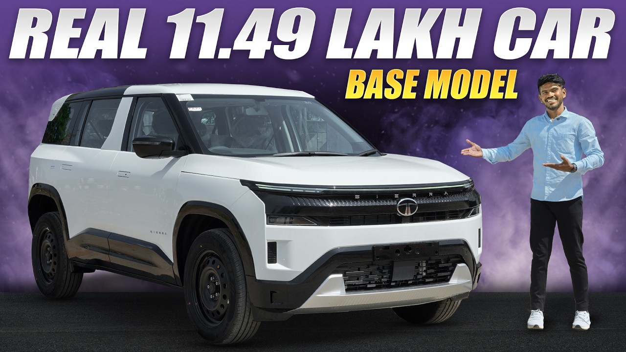 அதிக Safe ஆனா ஒரே Base Model Car இதுதானா 🫣 ? | Tata Sierra Smart Plus Review in Tamil