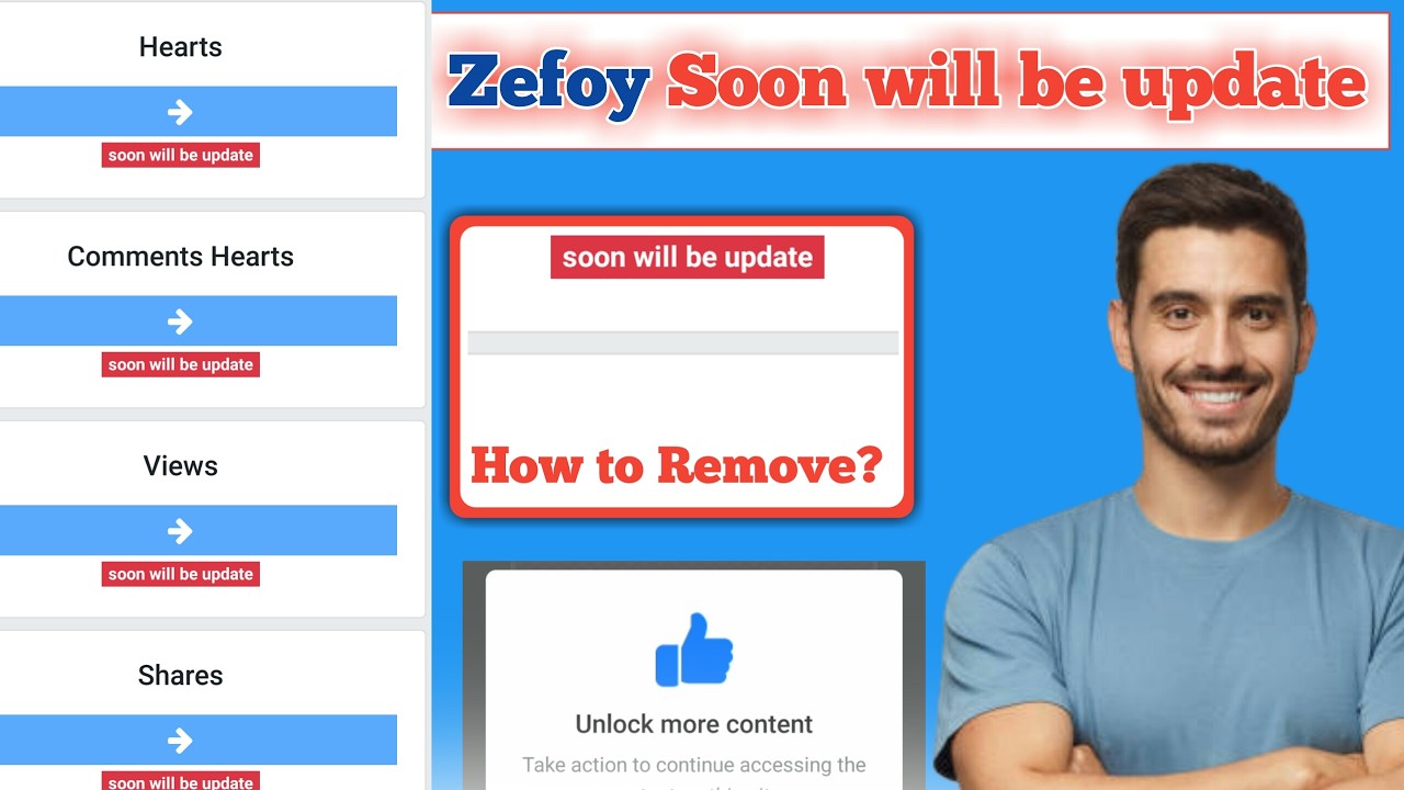 Zefoy | How to remove Soon will be update | Zefoy Problem | Zefoy Views Problem | Zefoy likes