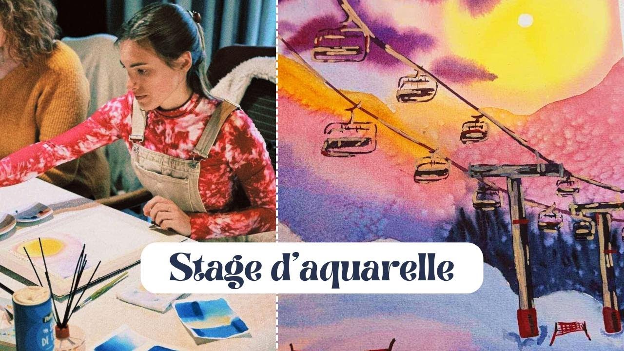 STAGE D'AQUARELLE 🖌️ On apprend à peindre un paysage d'hiver ! ❄️