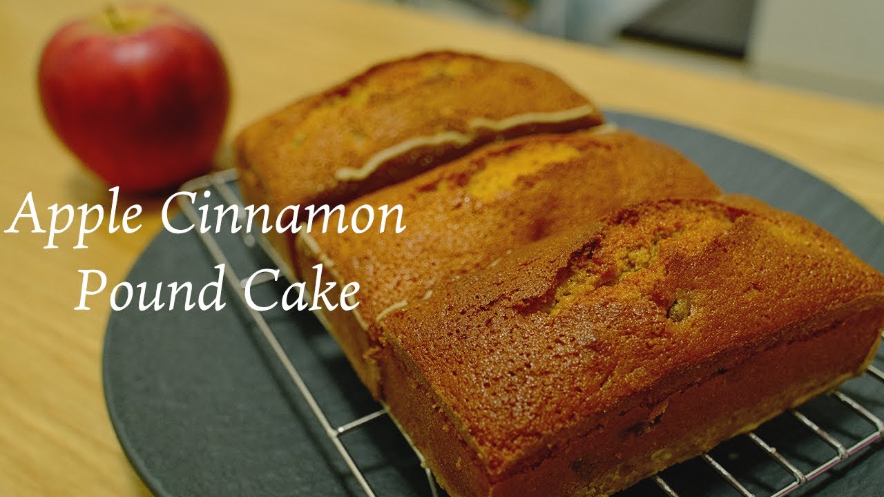 【家庭でも本格派！りんごのパウンドケーキが簡単に作れるレシピ公開🍎】シナモン/焼き菓子/秋のスイーツ｜ナレーションあり