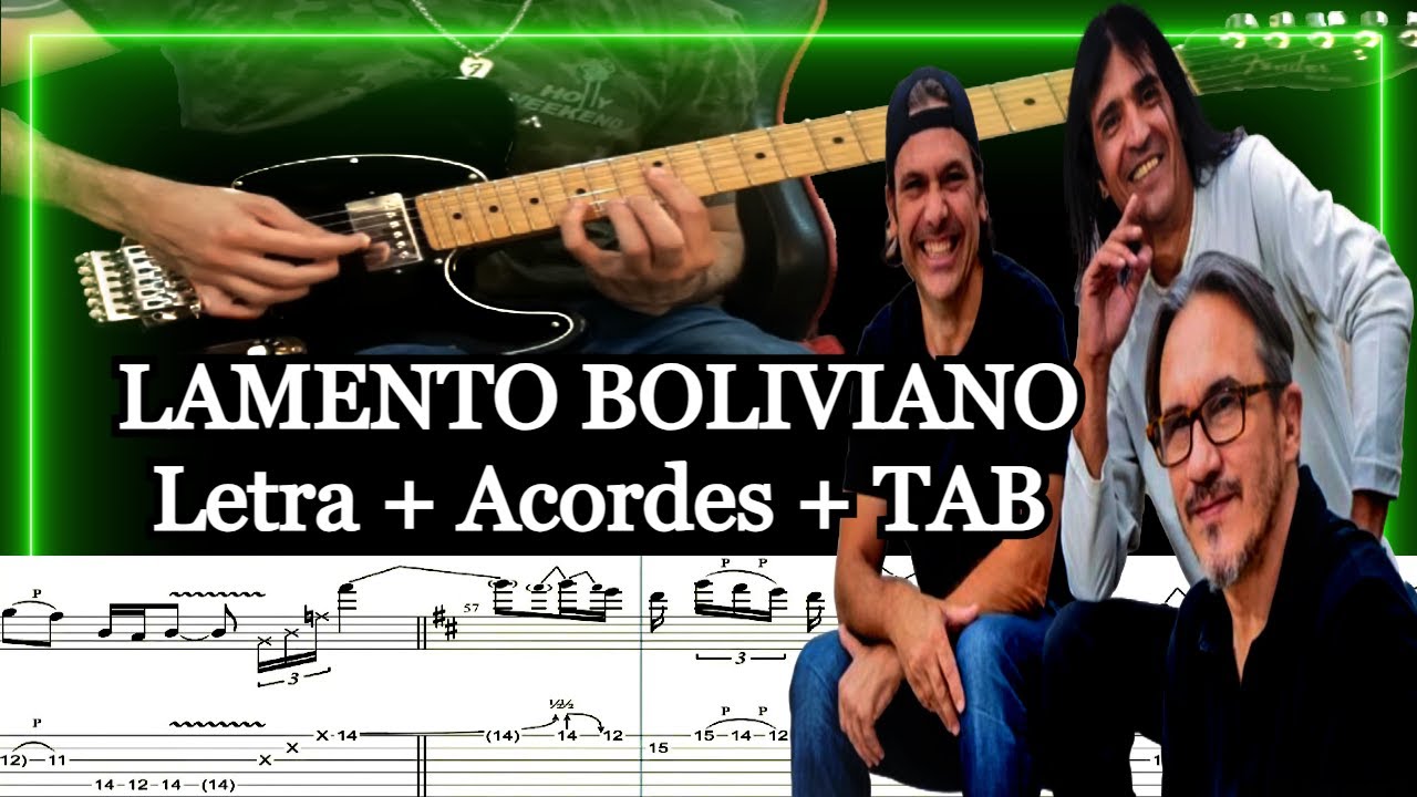 LAMENTO BOLIVIANO - Enanitos Verdes｜Cover guitarra｜ACORDES + TAB