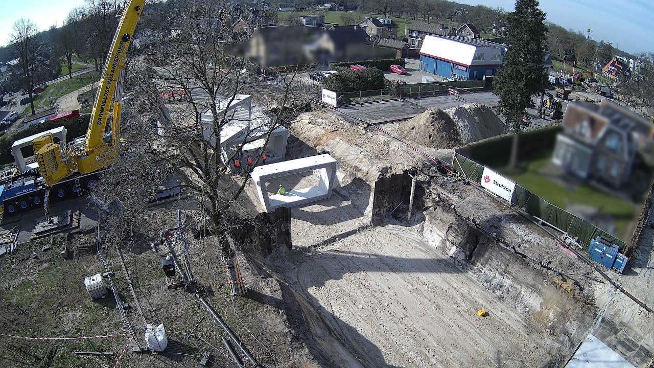 Timelapse aanleg tunnel fietsroute Heemse Hardenberg