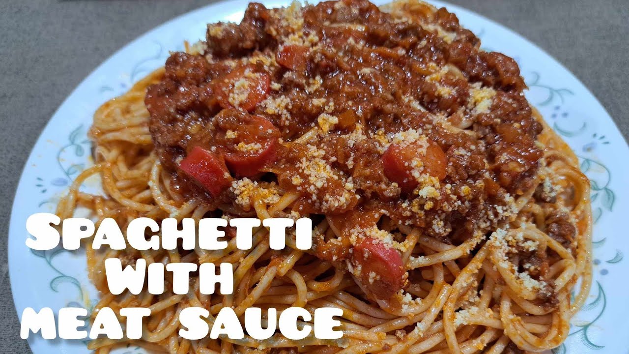 Spaghetti With Meat Sauce Recipe | Jon & Memeh #spaghetti #spaghettirecipe #howtocook #pastarecipe