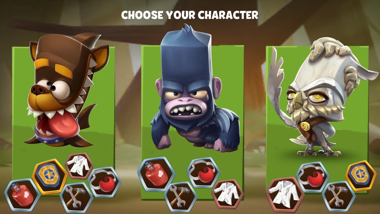 Which Character can Survive with all Worst items 🤔 | Zooba
