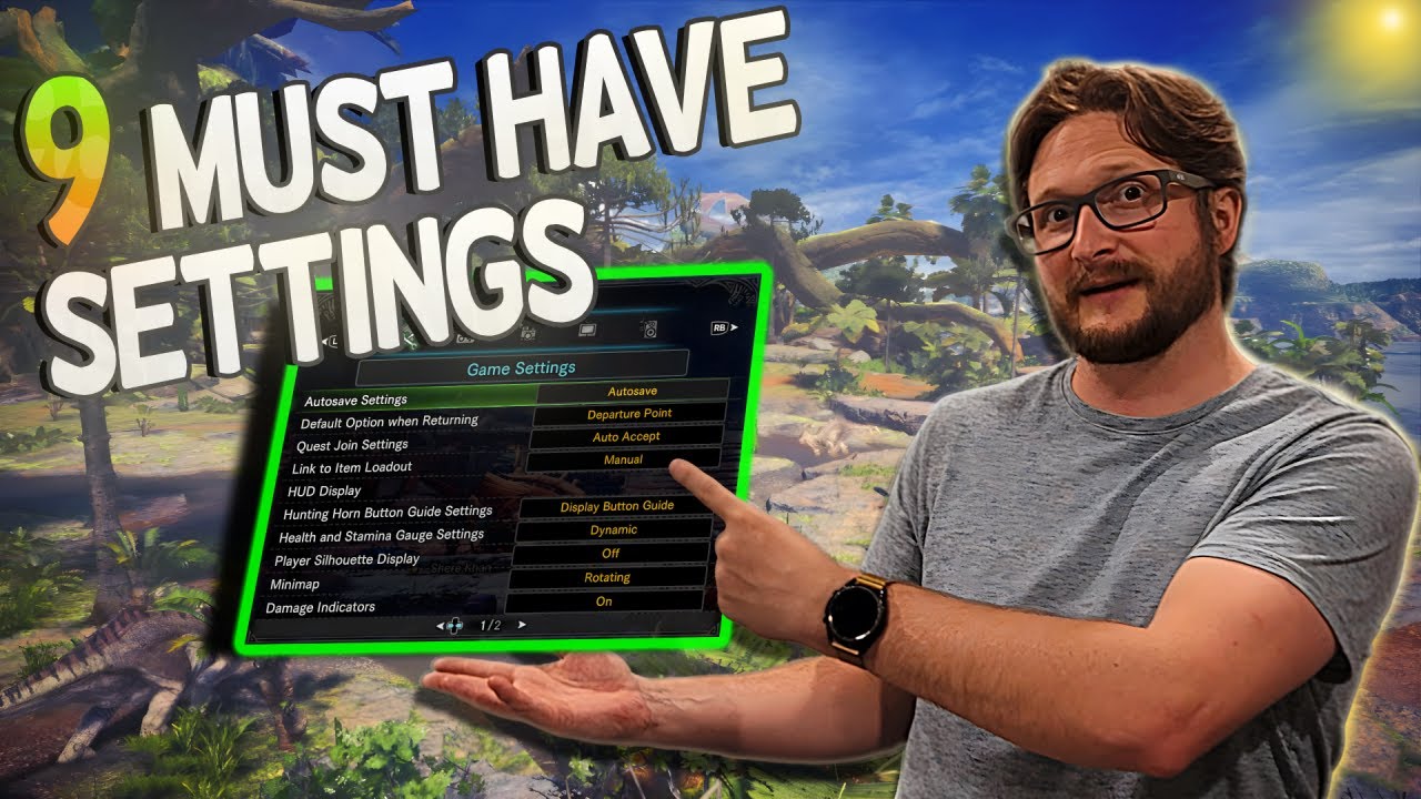 9 Must Have Gameplay Settings for Monster Hunter World