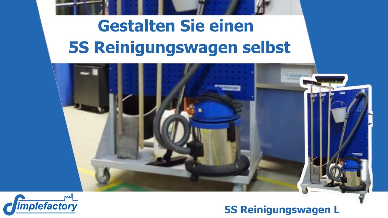 5S Reinigungswagen L  - Selbst erstellen wie ein Profi